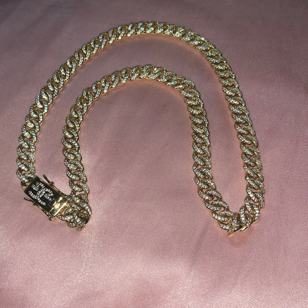 The gold god mini Cuban chain